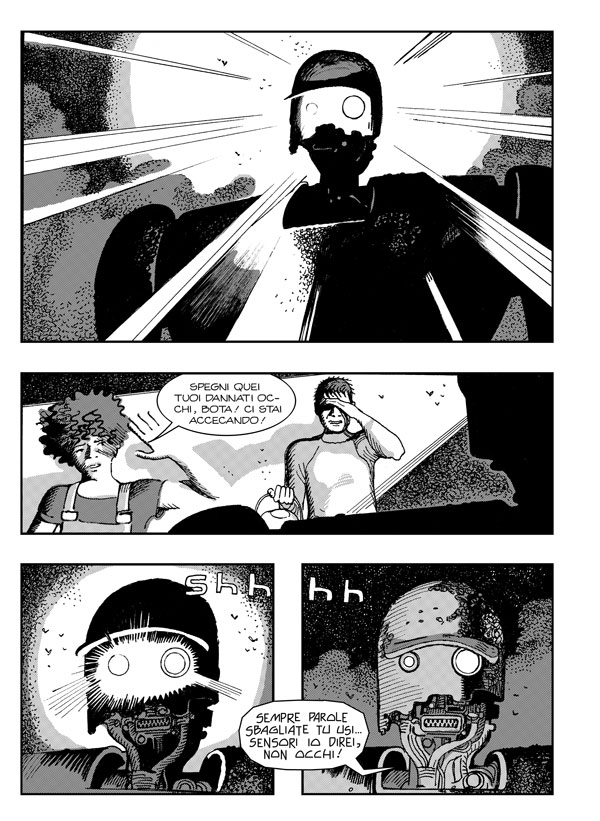 Sul pianeta perduto - Tavola 23 Sul pianeta perduto - Tavola 23<br>disegni di Paolo Bacilieri<br><i>(c) 2012 Sergio Bonelli Editore</i>