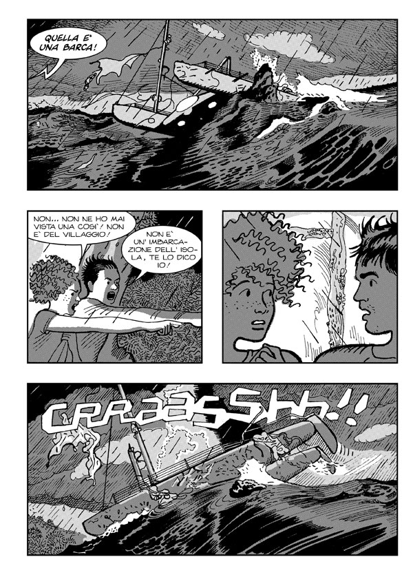Sul pianeta perduto - Tavola 53 Sul pianeta perduto - Tavola 53<br>disegni di Paolo Bacilieri<br><i>(c) 2012 Sergio Bonelli Editore</i>