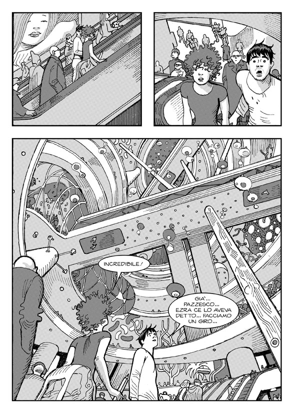 Sul pianeta perduto - Tavola 187 Sul pianeta perduto - Tavola 187<br>disegni di Paolo Bacilieri<br><i>(c) 2012 Sergio Bonelli Editore</i>