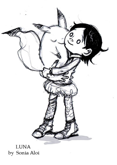 Metamorphosis - Studio Personaggi: Luna Mondschein<br>disegni di Sonia Aloi<br><i>(c) 2012 Editoriale Aurea</i>