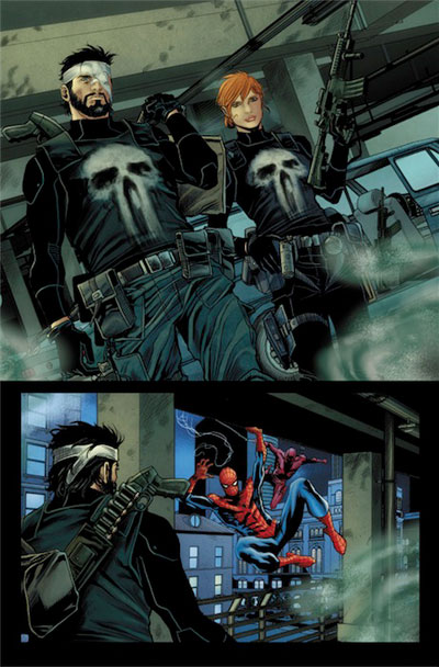 Tavola tratta dalla saga The Omega Effect Tavola tratta dalla saga The Omega Effect<br>disegni di Marco Checchetto, colori di Matt Hollingsworth<br><i>(c) TM & © 2012 MARVEL Edizione italiana: Panini S.p.A.</i>