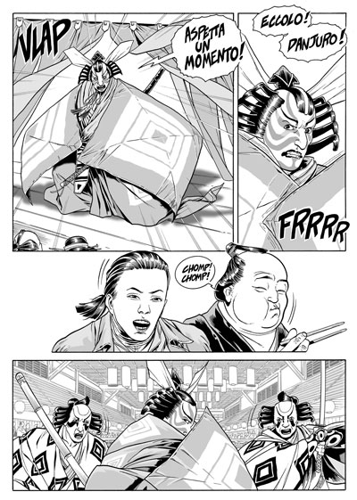 Lilith 9 - Tavola 61<br>disegni di Luca Enoch<br><i>(c) 2012 Sergio Bonelli Editore</i>