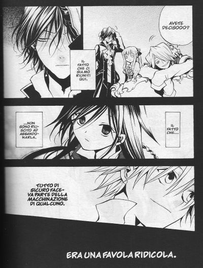 Sharon ed i suoi guardiani, Alice e Oz<br>Alleati non molto convinti.<br><i>(c) 2011 Ronin Manga</i>