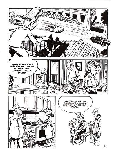 Tavola tratta dal numero 6½ Tavola tratta dal numero 6½<br>disegni di Daniele Caluri<br><i>(c) 2012 Emiliano Pagani, Daniele Caluri, Panini Comics</i>