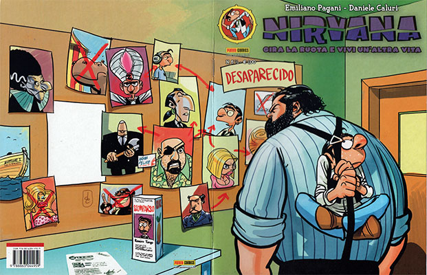 Cover Numero 6½<br>disegni e colori di Daniele Caluri<br><i>(c) 2012 Emiliano Pagani, Daniele Caluri, Panini Comics</i>