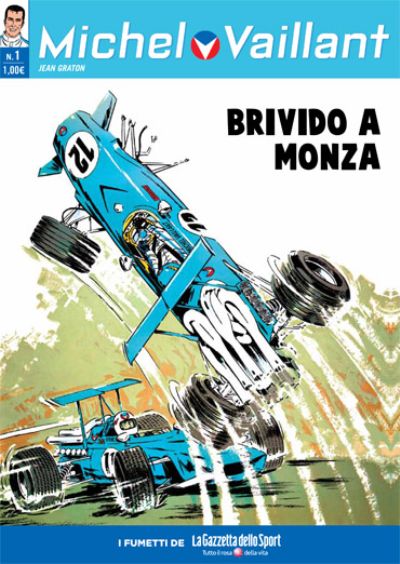 Michel Vaillant con La Gazzetta dello Sport Michel Vaillant con La Gazzetta dello Sport<br>la cover del volume 1, equivalente al n.18 della serie regolare<br><i>(c) Jean Graton - Graton Editeur - Dupuis, 2012</i>