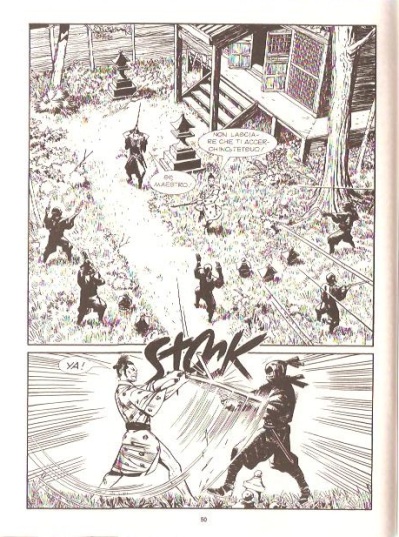 Scontri tra Samurai Scontri tra Samurai<br>tavola di Andrea Accardi, Le Storie n.2, pag.50<br><i>(c) 2012 Sergio Bonelli editore</i>