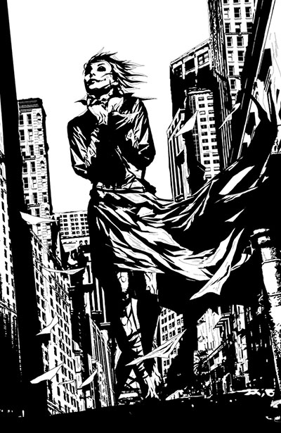Tavola tratta da I, Vampire - bianco & nero<br>disegni di Andrea Sorrentino<br><i>(c) TM & © 2012 DC Comics - Edizione italiana: Lion Comics</i>