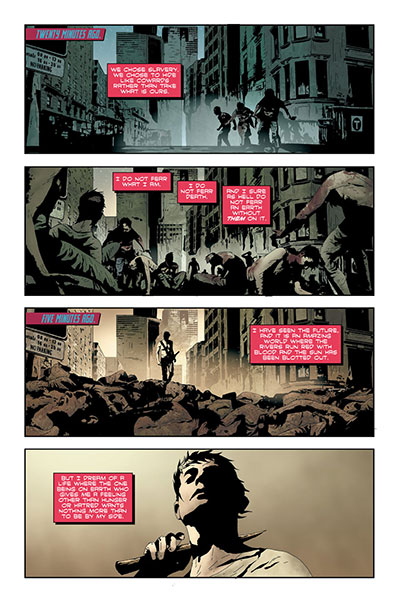 Tavola tratta da I, Vampire<br>disegni di Andrea Sorrentino, colori di Jenny Frison e Marcelo Maiolo<br><i>(c) TM & © 2012 DC Comics - Edizione italiana: Lion Comics</i>