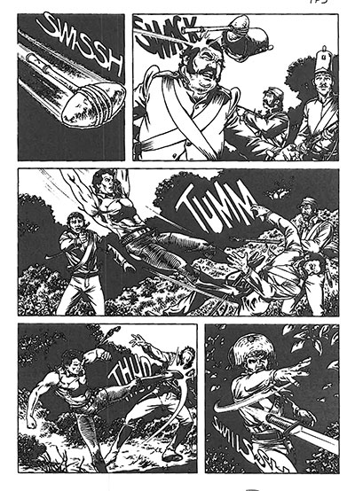 Tavola tratta dagli albi numero 573/574<br>disegni di Paolo Bisi<br><i>(c) 2012 Sergio Bonelli Editore</i>
