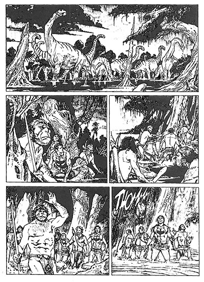Tavola tratta dagli albi numero 575/577<br>disegni di Michele Rubini<br><i>(c) 2012 Sergio Bonelli Editore</i>