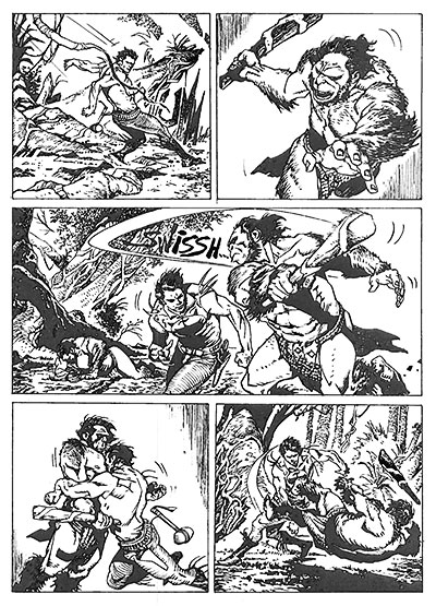 Tavola tratta dagli albi numero 575/577<br>disegni di Michele Rubini<br><i>(c) 2012 Sergio Bonelli Editore</i>