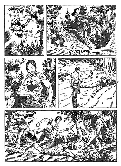 Tavola tratta dallo Speciale numero 26<br>disegni di Marcello Mangiantini<br><i>(c) 2012 Sergio Bonelli Editore</i>