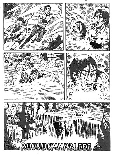 Tavola tratta dallo Speciale numero 26<br>disegni di Marcello Mangiantini<br><i>(c) 2012 Sergio Bonelli Editore</i>