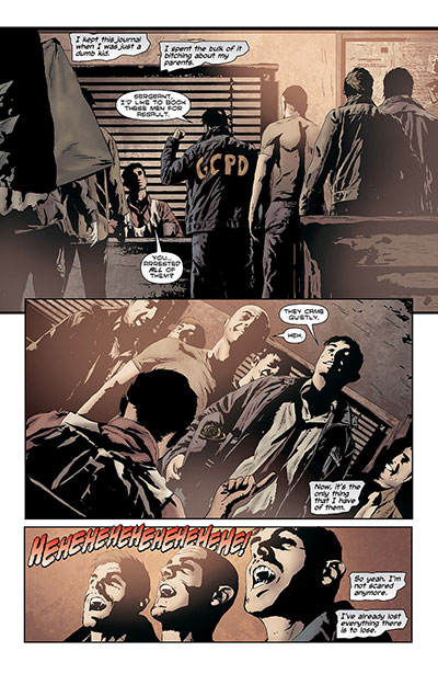 Tavola tratta da I, Vampire<br>disegni di Andrea Sorrentino, colori di Marcelo Maiolo e Andrea Sorrentino<br><i>(c) TM & © 2012 DC Comics - Edizione italiana: Lion Comics</i>