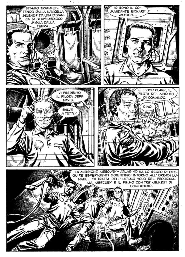 Tavola tratta dal numero 5<br>disegni di Matteo Mosca<br><i>(c) 2013 Sergio Bonelli Editore</i>