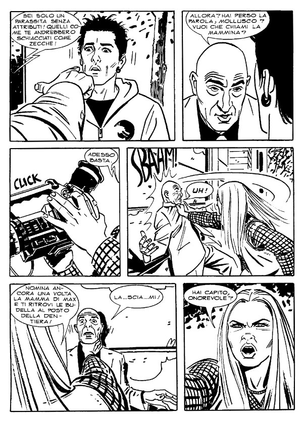 Tavola tratta dal numero 6 Tavola tratta dal numero 6<br>disegni di Paolo Morales & Davide De Cubellis<br><i>(c) 2013 Sergio Bonelli Editore</i>