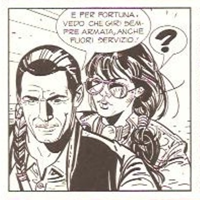 Saguaro e Kai: una nuova coppia nel Far West? Saguaro e Kai: una nuova coppia nel Far West?<br>Vignetta di L. Siniscalchi, Saguaro n.2, pag.43<br><i>(c) 2012 Sergio Bonelli editore</i>