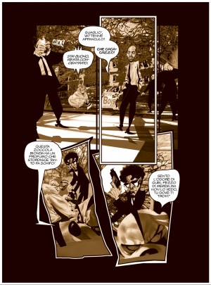 Una tavola del primo volume Una tavola del primo volume<br>disegni di T.I.N.A. comics lab<br><i>(c) 2012 80144 edizioni</i>