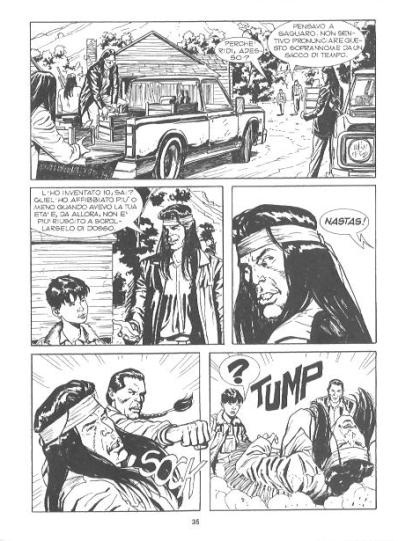 Due amici si ritrovano Due amici si ritrovano<br>Tavola di Marco Foderà, pag.35.<br><i>(c) 2012 Sergio Bonelli editore</i>