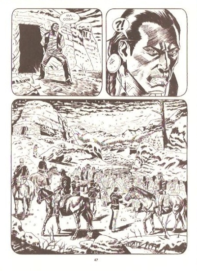 La visione di Saguaro La visione di Saguaro<br>Tavola di A. Pastrovicchio, pag.47<br><i>(c) 2012 Sergio Bonelli editore</i>