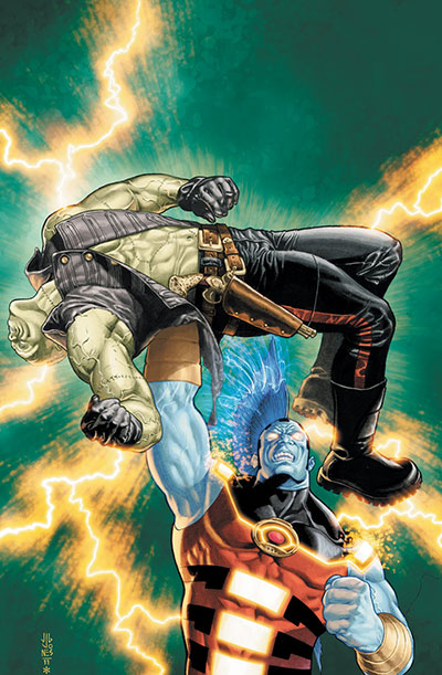 Cover USA Frankenstein, agente dello S.H.A.D.E. #5 Cover USA Frankenstein, agente dello S.H.A.D.E. #5<br>disegni di J.G. Jones, colori di Hi Fi<br><i>(c) TM & © 2013 DC Comics - Edizione italiana: Lion Comics</i>