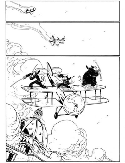 Tavola tratta da Suore Ninja numero 1<br>disegni di Vanessa Cardinali<br><i>(c) 2013 Davide La Rosa, Vanessa Cardinali & Edizioni Star Comics</i>