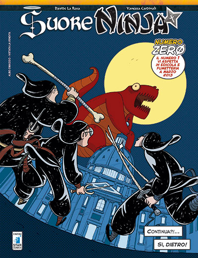 Suore Ninja - Cover Numero 0<br>disegni e colori di Vanessa Cardinali<br><i>(c) 2013 Davide La Rosa, Vanessa Cardinali & Edizioni Star Comics</i>