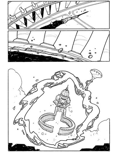 Tavola tratta da Suore Ninja numero 2<br>disegni di Vanessa Cardinali<br><i>(c) 2013 Davide La Rosa, Vanessa Cardinali & Edizioni Star Comics</i>