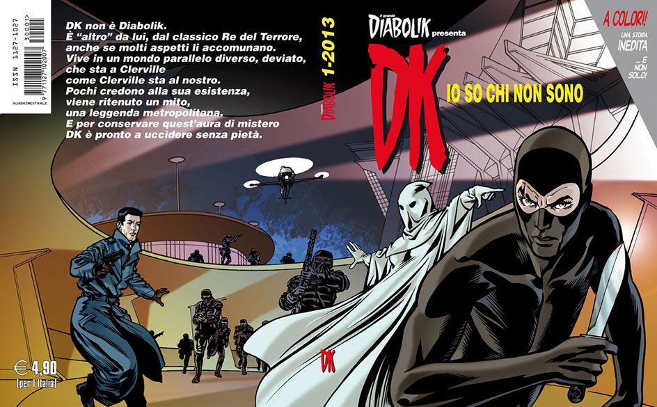 Cover Diabolik il Grande I-2013: DK<br>disegni di Giuseppe Palumbo<br><i>(c) 2013 Astorina</i>
