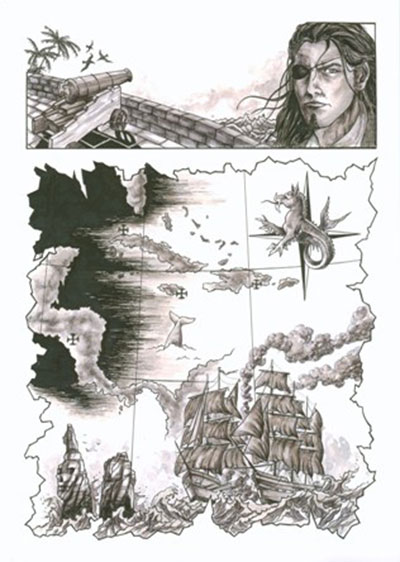 Cronaca Comics numero 11 - Gli Immortali<br>disegni di Michele Avigo<br><i>(c) 2013 Salvatore Taormina</i>