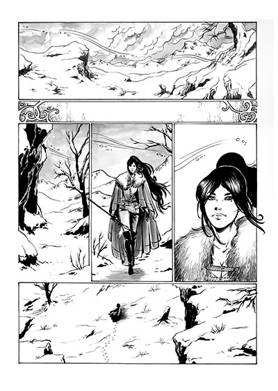 Cronaca Comics numero 11 - Cronache del ghiaccio<br>disegni di Michela Cacciatore<br><i>(c) 2013 Salvatore Taormina</i>