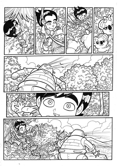 Cronaca Comics numero 11 - Zavov<br>disegni di Elena Mirulla<br><i>(c) 2013 Salvatore Taormina</i>