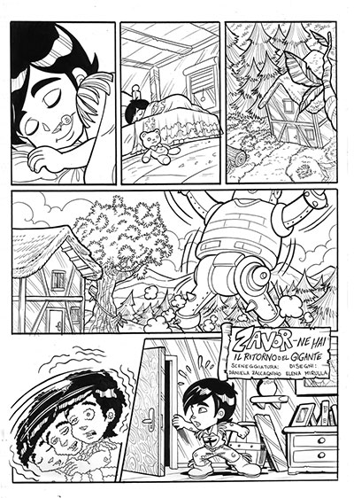 Cronaca Comics numero 11 - Zavov<br>disegni di Elena Mirulla<br><i>(c) 2013 Salvatore Taormina</i>