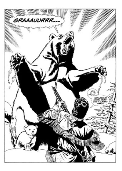 Tavola tratta da Caccia Spietata [Le avventure del West numero 2]<br>disegni di Dante Bastianoni<br><i>(c) 2013 Salvatore Taormina</i>