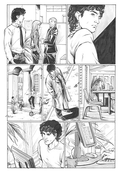 Cronaca Comics numero 11 - David l'errante<br>disegni di Michela Cacciatore<br><i>(c) 2013 Salvatore Taormina</i>