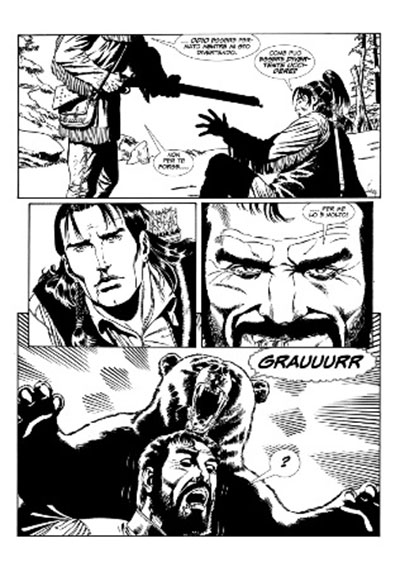 Tavola tratta da Caccia Spietata [Le avventure del West numero 2]<br>disegni di Dante Bastianoni<br><i>(c) 2013 Salvatore Taormina</i>