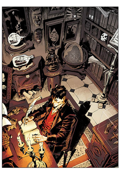 Tavola tratta dal Color Fest numero 10: "I giorni oscuri"<br>disegni di Raul & Gianluca Cestaro, colori Overdrive Studio<br><i>(c) 2013 Sergio Bonelli Editore - fonte <a href="https://www.facebook.com/pages/Overdrive-Studio/145868812176202" target="_blank">Overdrive Studio: Facebook</a></i>