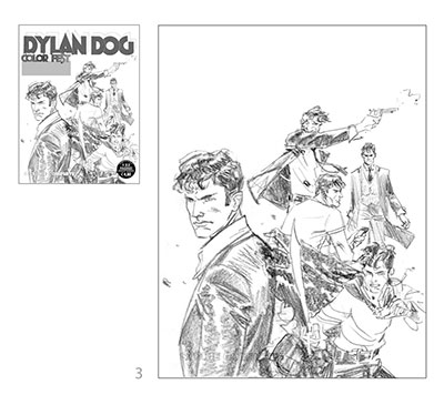 Cover Color Fest 10: Bozzetto<br>disegni di Davide De Cubellis<br><i>(c) 2013 Sergio Bonelli Editore - fonte <a href="http://decubellis.blogspot.it" target="_blank">Davide De Cubellis: blog</a></i>