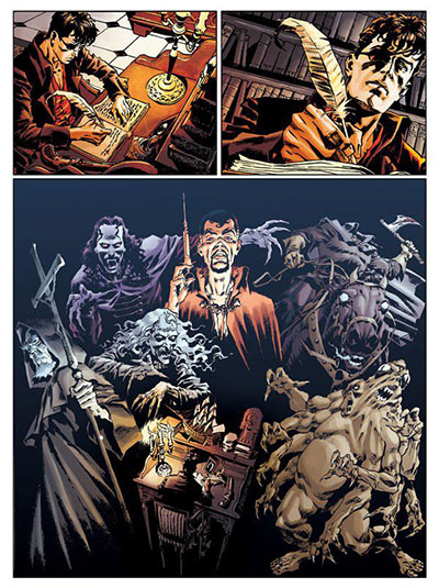 Tavola tratta dal Color Fest numero 10: "I giorni oscuri"<br>disegni di Raul & Gianluca Cestaro, colori Overdrive Studio<br><i>(c) 2013 Sergio Bonelli Editore - fonte <a href="http://bit.ly/11VhkJg" target="_blank">Il 2013 degli eroi bonelli 4a puntata</a></i>