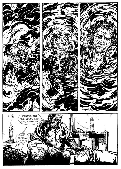 Tavola tratta dal numero 9<br>disegni di Matteo Cremona<br><i>(c) 2013 Sergio Bonelli Editore</i>