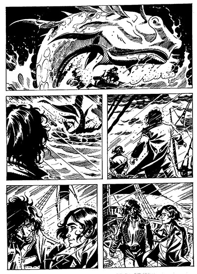 Tavola tratta dal numero 10<br>disegni di Pietro Vitrano<br><i>(c) 2013 Sergio Bonelli Editore</i>