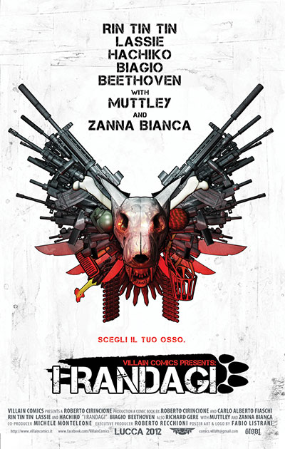 Cover I Randagi<br>disegni di Fabio Listrani<br><i>(c) 2013 Villain Comics</i>