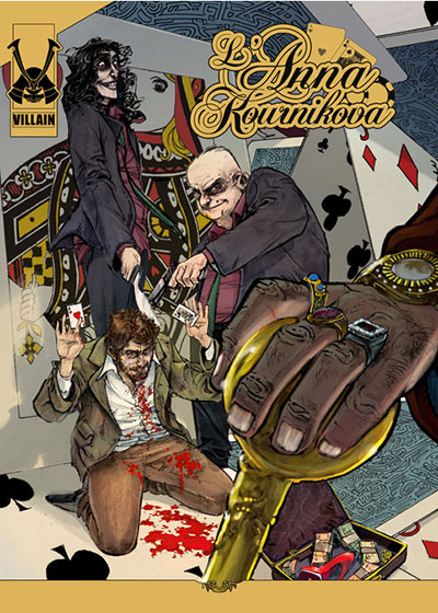 Cover L'Anna Kournikova - seconda edizione<br>disegni di Marco Di Gloria<br><i>(c) 2013 Villain Comics</i>
