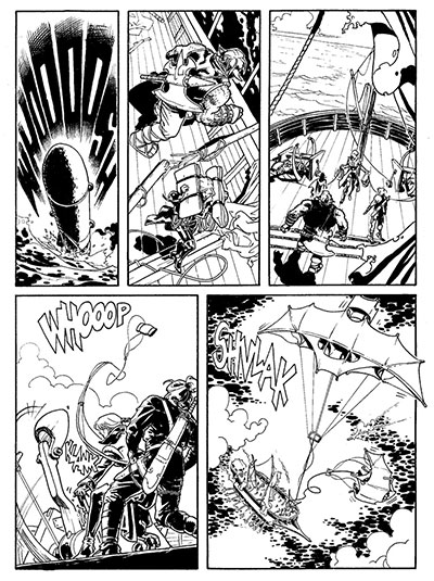 Tavola tratta da Dragonero<br>disegni di Giuseppe Matteoni<br><i>(c) 2013 Sergio Bonelli Editore</i>
