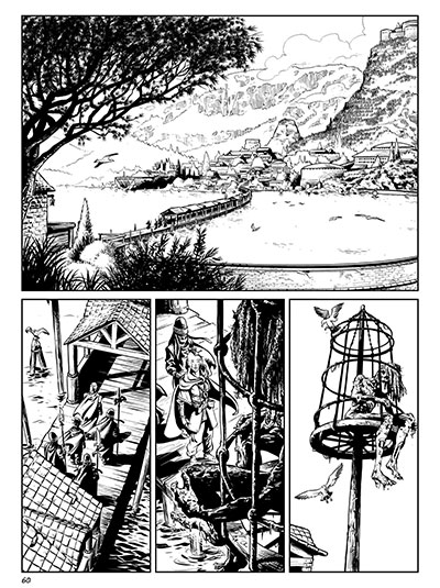 Tavola tratta da Dragonero<br>disegni di Luca Malisan<br><i>(c) 2013 Sergio Bonelli Editore</i>