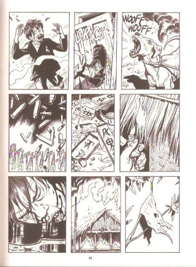 Massacro al villaggio Massacro al villaggio<br>Tavola di Giampiero Casertano, pag.43<br><i>(c) 2013 Sergio Bonelli editore</i>
