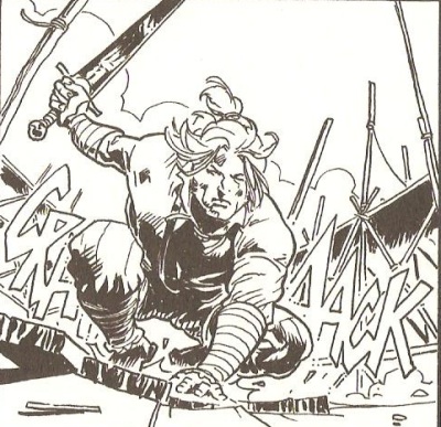 Arriva Ian Arriva Ian<br>Vignetta di G. Matteoni, pag.14<br><i>(c) 2013 Sergio Bonelli editore</i>
