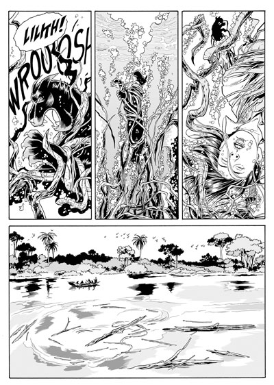 Lilith 10 - L'attacco dei Cardi<br>disegni di Luca Enoch<br><i>(c) 2013 Sergio Bonelli Editore</i>