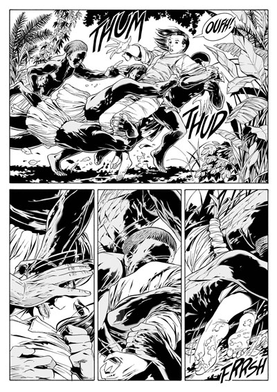 Lilith 10 - Lotta contro i Silenziosi<br>disegni di Luca Enoch<br><i>(c) 2013 Sergio Bonelli Editore</i>